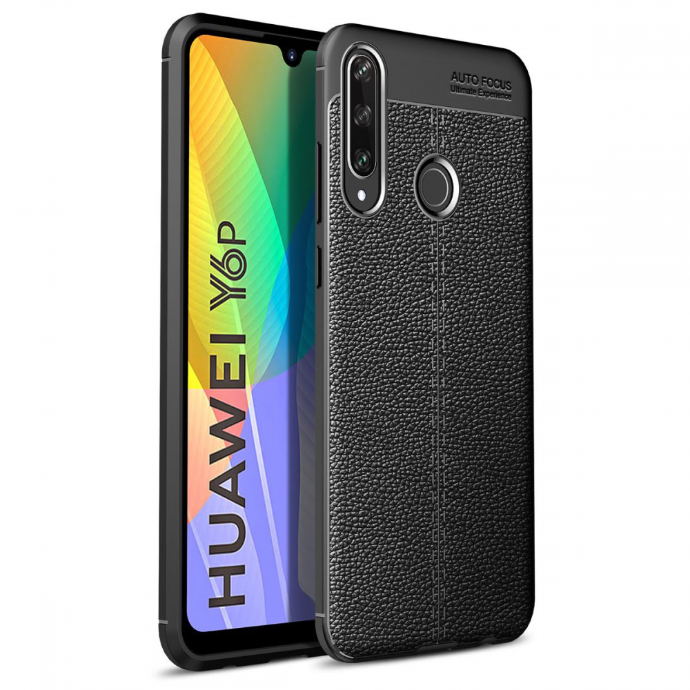 Huawei Y6P Kılıf Auto Focus Kapak - Siyah  Huawei Y6P Kılıf Auto Focus Kapak - Siyah