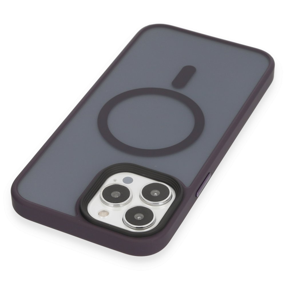  iPhone 14 Pro Kılıf Trex Magneticsafe Kapak - Derin Mor