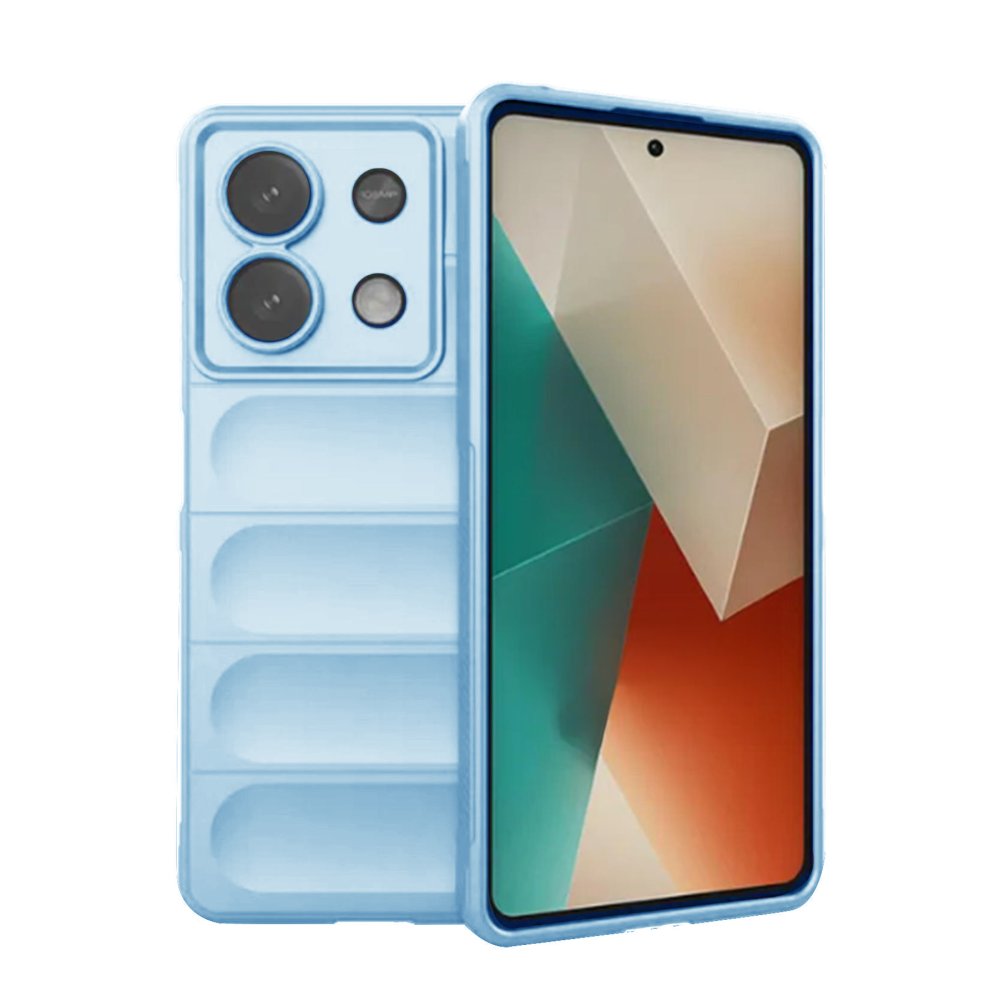 Xiaomi Poco X6 Kılıf Optimum Silikon - Sky Blue  Xiaomi Poco X6 Kılıf Optimum Silikon - Sky Blue