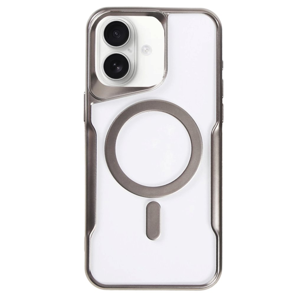 iPhone 16 Plus Kılıf Boyi Magsafe Silikon Kapak - Titan Gri  iPhone 16 Plus Kılıf Boyi Magsafe Silikon Kapak - Titan Gri