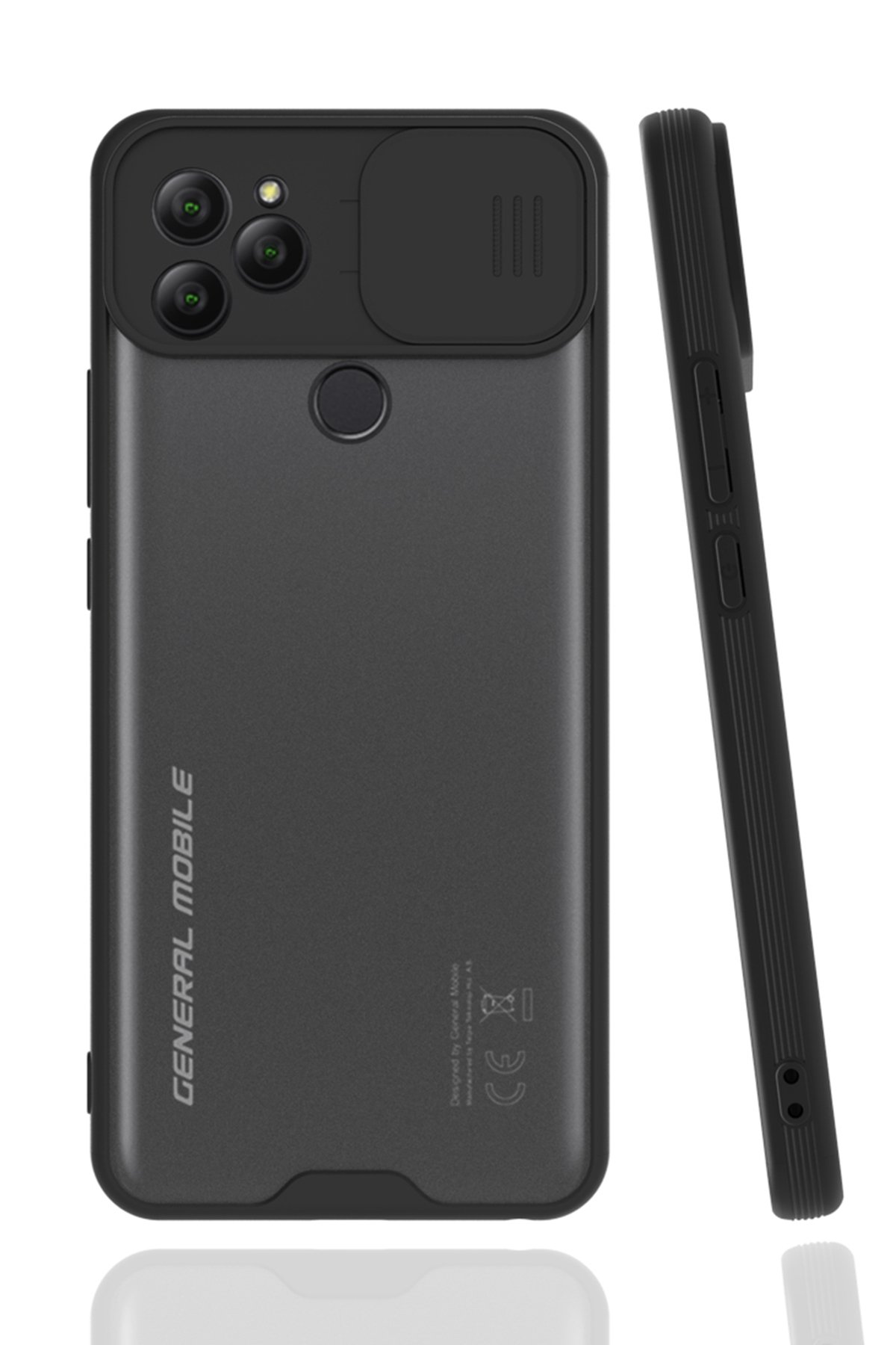  General Mobile GM 21 Kılıf Platin Kamera Koruma Silikon - Siyah