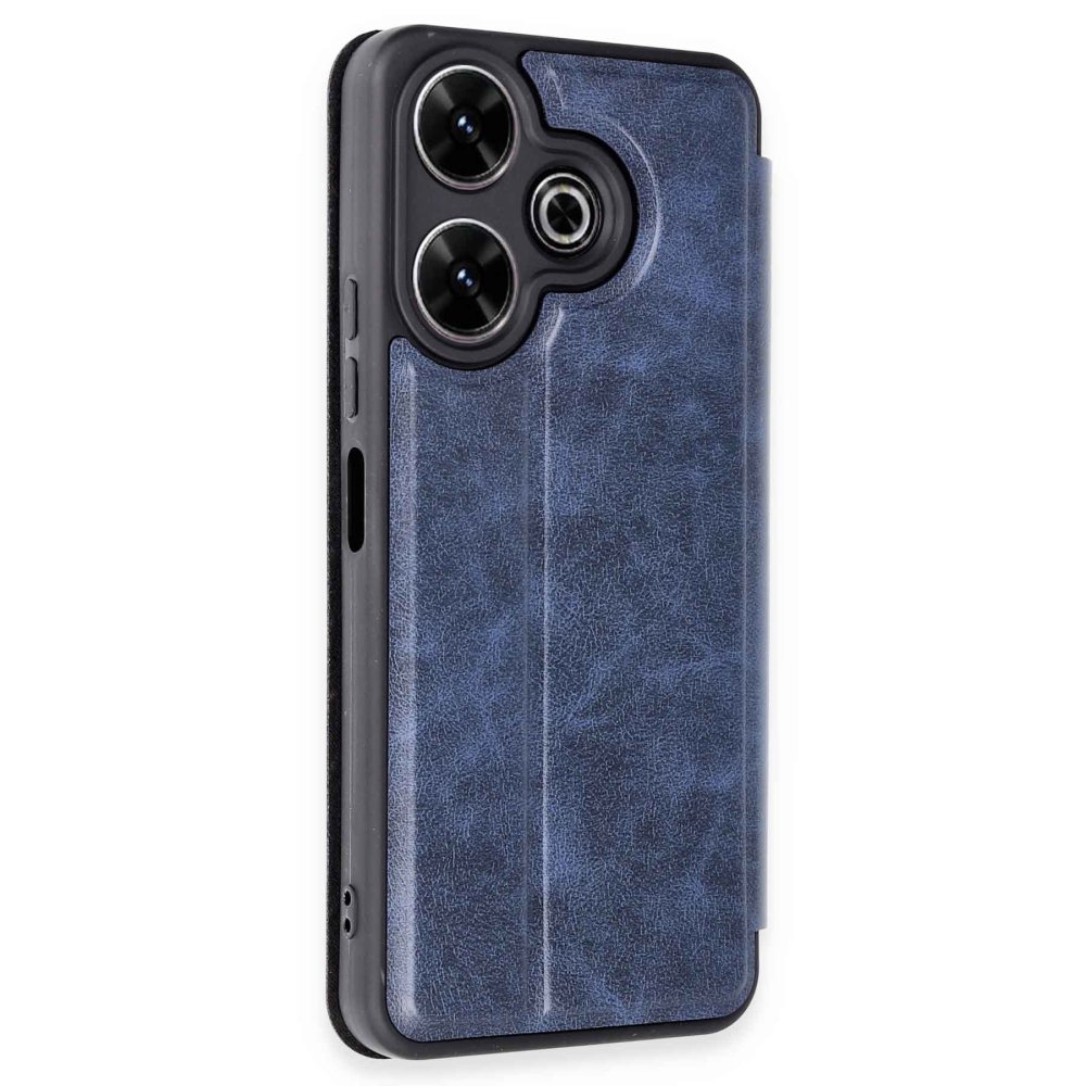 Redmi 13 4G Kılıf Flip Cover - Lacivert