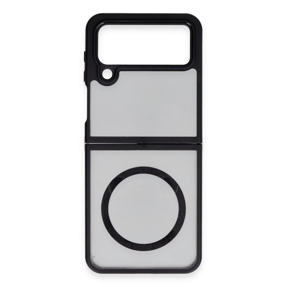  Samsung Galaxy Z Flip 4 Kılıf Blur Fold Magsafe Kapak - Mat Siyah