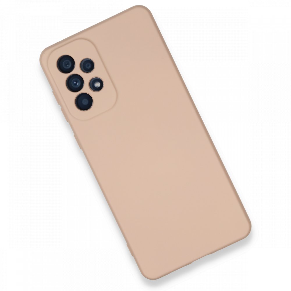  Samsung Galaxy A73 5G Kılıf Nano içi Kadife Silikon - Pudra