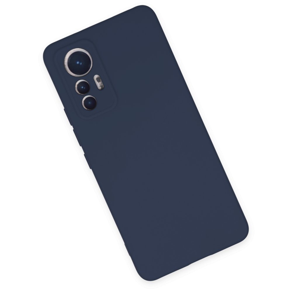  Xiaomi Mi 12 Lite Kılıf Nano içi Kadife Silikon - Lacivert