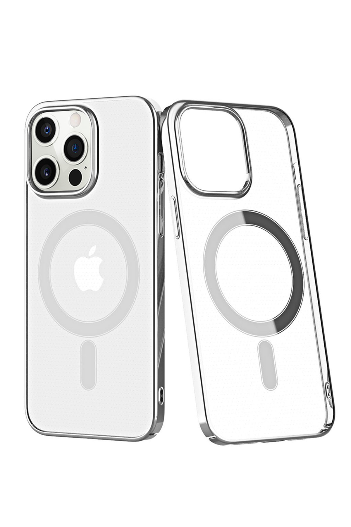  iPhone 12 Pro Max Kılıf Element Magneticsafe Sert Kapak - Gümüş