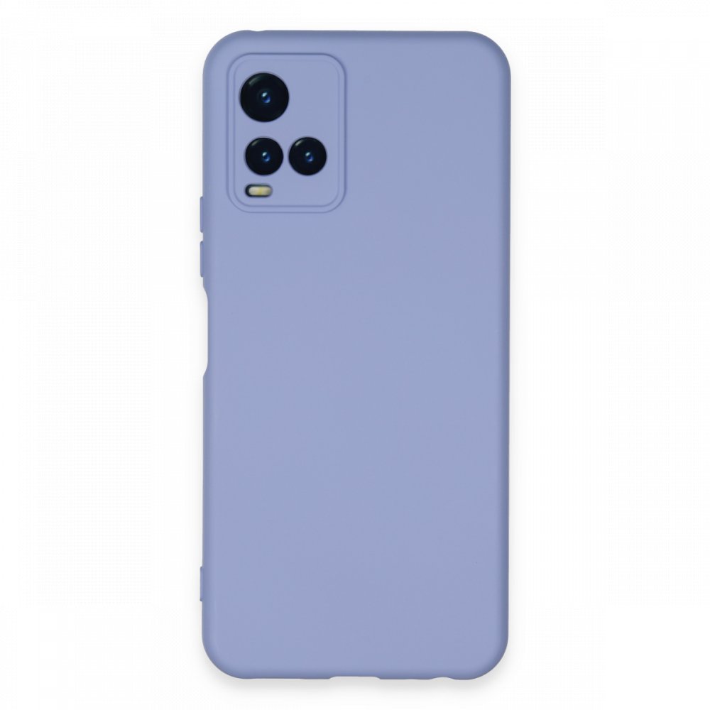  Vivo Y21S Kılıf Nano içi Kadife Silikon - Lila