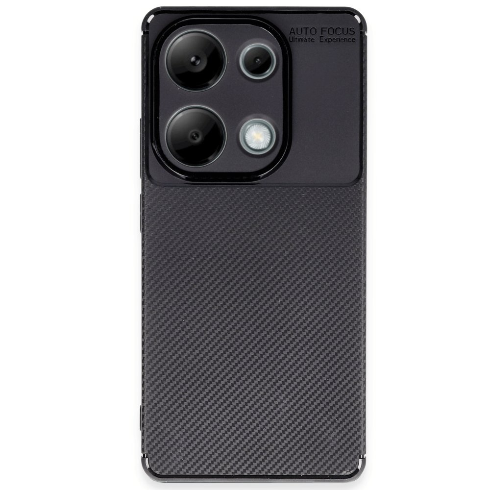 Redmi Note 13 Pro 4G Kılıf Auto Focus Karbon Kapak - Siyah Redmi Note 13 Pro 4G Kılıf Auto Focus Karbon Kapak - Siyah