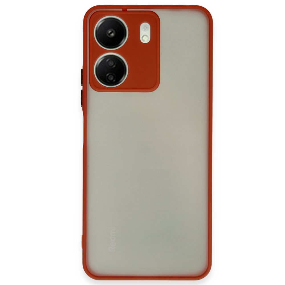 Redmi 13C Kılıf Montreal Silikon Kapak - Kırmızı Redmi 13C Kılıf Montreal Silikon Kapak - Kırmızı
