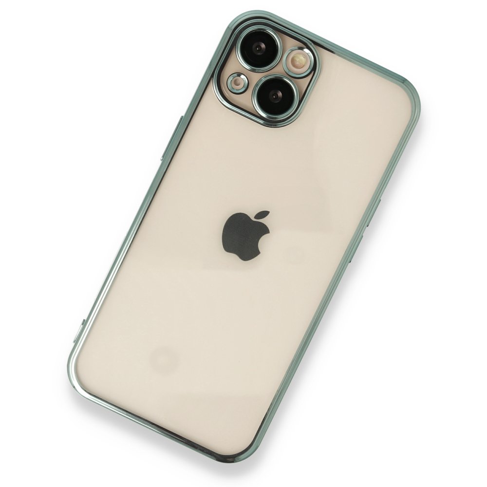  iPhone 14 Plus Kılıf Razer Lensli Silikon - Yeşil