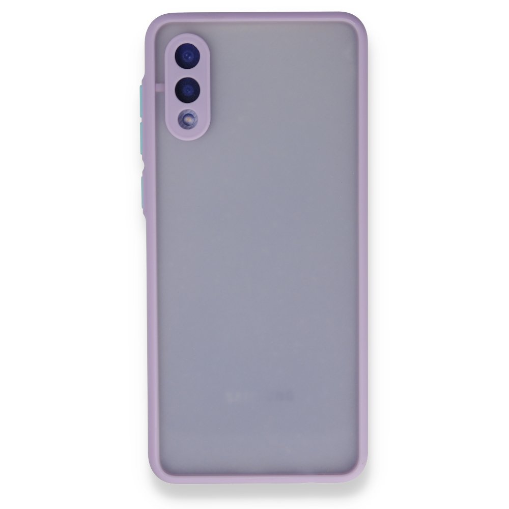 Samsung Galaxy A02 Kılıf Montreal Silikon Kapak - Mor Samsung Galaxy A02 Kılıf Montreal Silikon Kapak - Mor