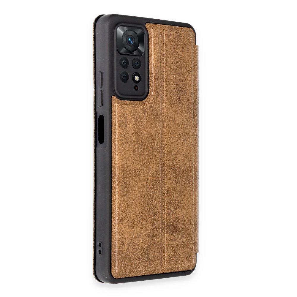 Redmi Note 11 Pro Kılıf Flip Cover - Taba
