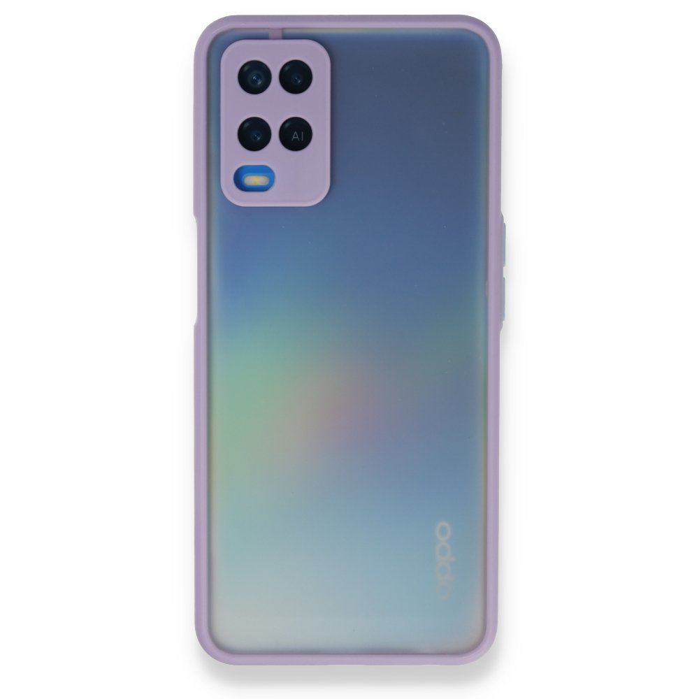 Oppo A54 4G Kılıf Montreal Silikon Kapak - Mor Oppo A54 4G Kılıf Montreal Silikon Kapak - Mor