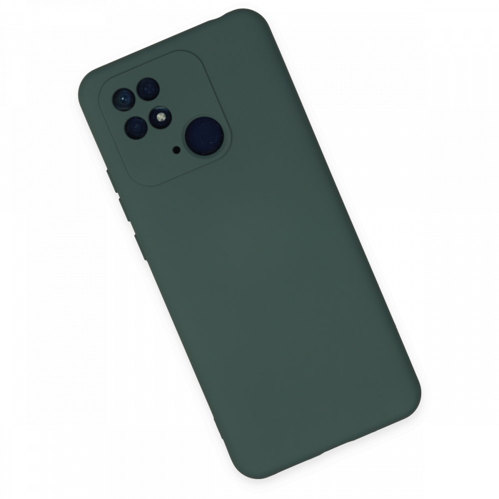Xiaomi Poco C40 Kılıf Nano içi Kadife Silikon - Koyu Yeşil Xiaomi Poco C40 Kılıf Nano içi Kadife Silikon - Koyu Yeşil