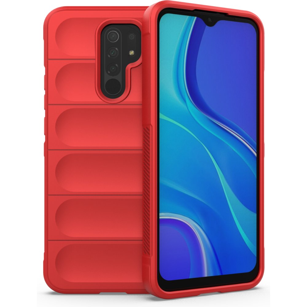 Redmi 9 Kılıf Optimum Silikon - Kırmızı Redmi 9 Kılıf Optimum Silikon - Kırmızı