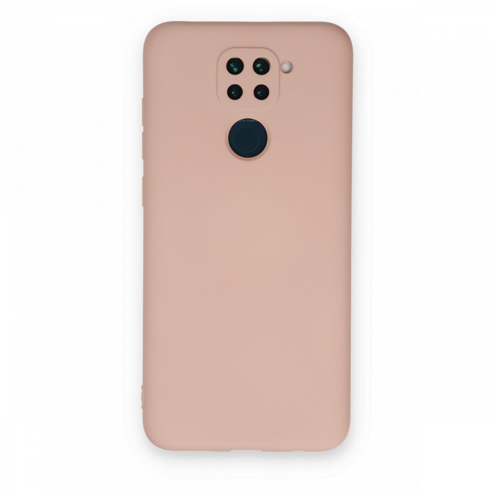 Redmi Note 9 Kılıf Nano içi Kadife Silikon - Pudra