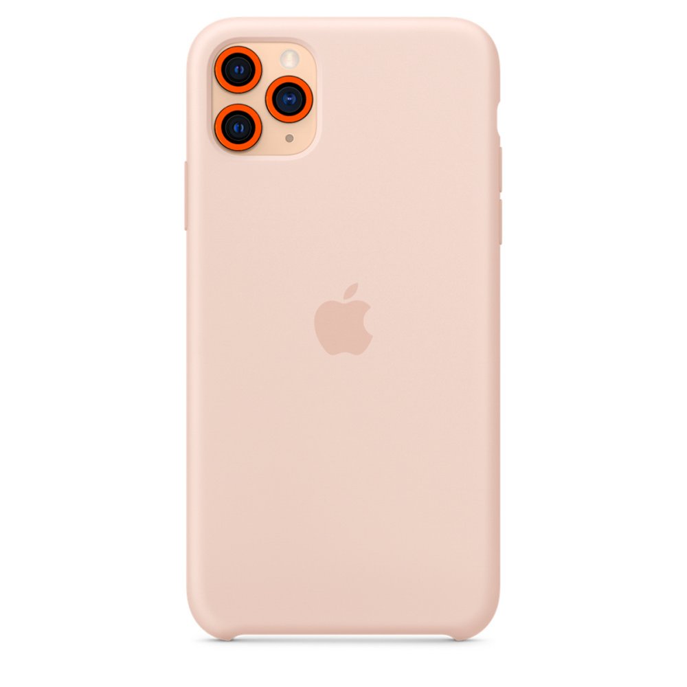 iPhone 11 Pro Neon Fosforlu Kamera Lens - Turuncu iPhone 11 Pro Neon Fosforlu Kamera Lens - Turuncu