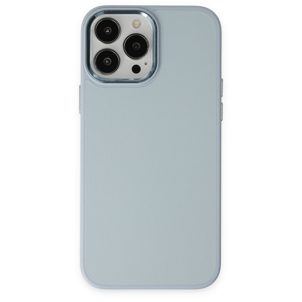 iPhone 13 Pro Kılıf Asya Deri Silikon - Sierra Blue iPhone 13 Pro Kılıf Asya Deri Silikon - Sierra Blue