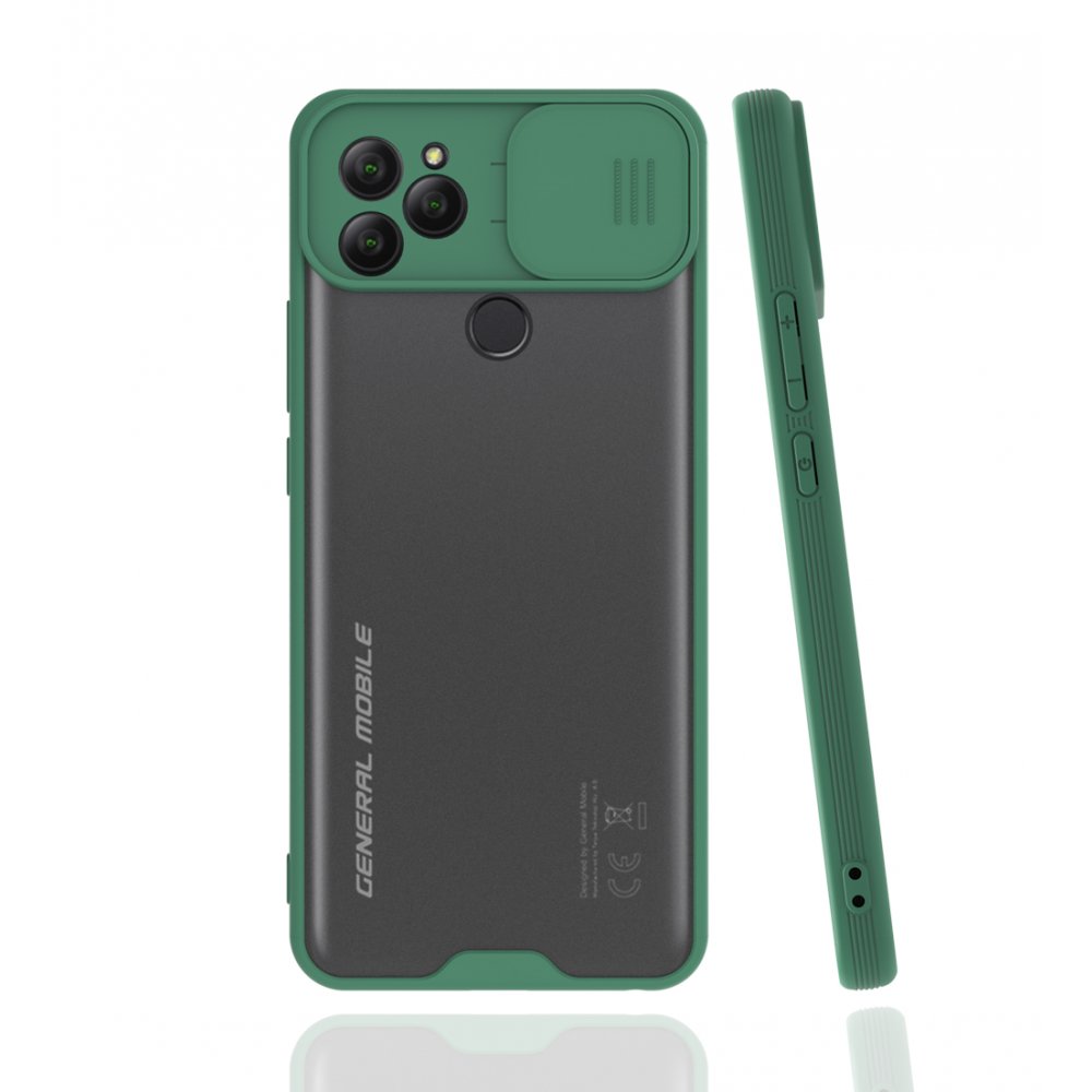  General Mobile GM 21 Kılıf Platin Kamera Koruma Silikon - Yeşil