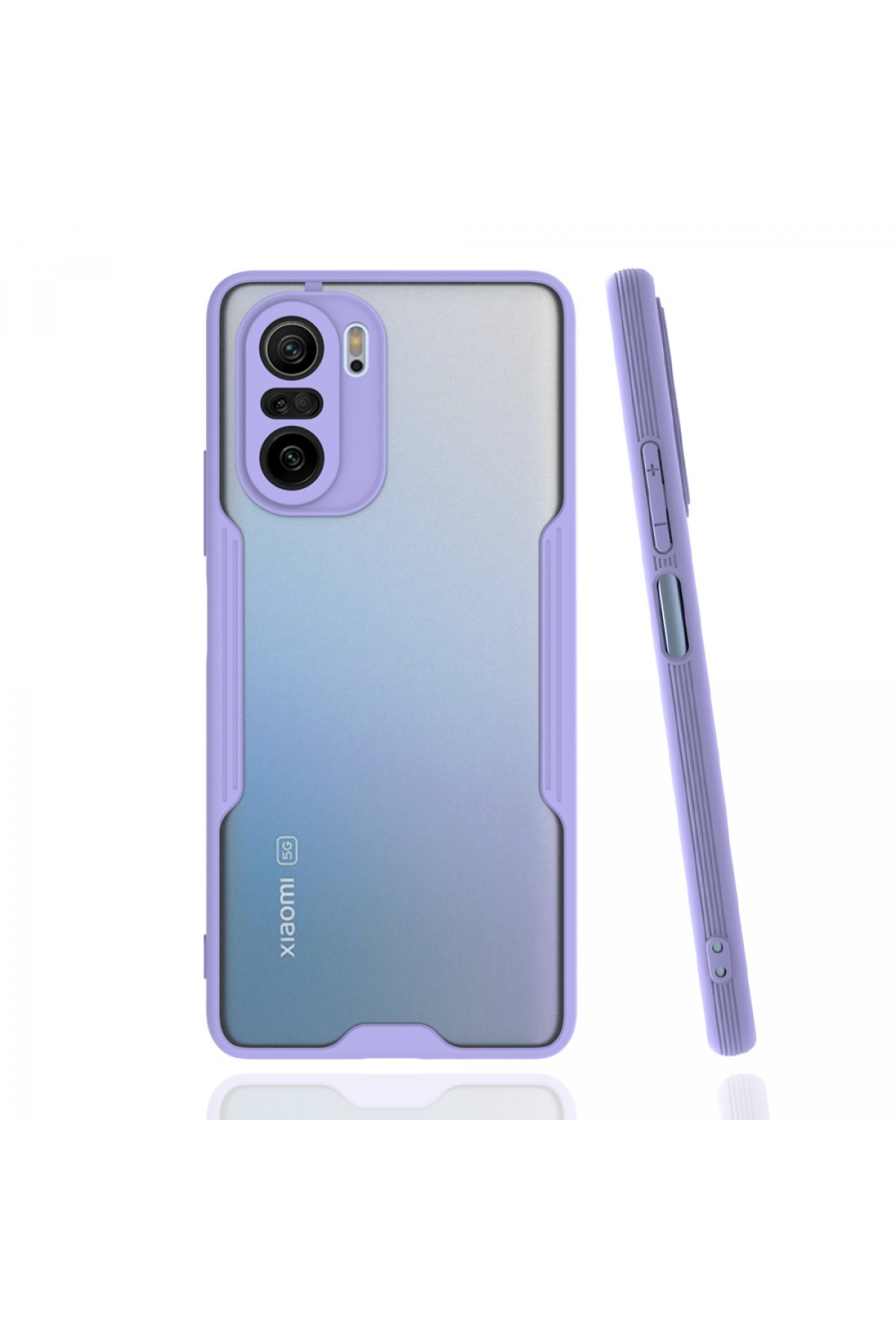  Xiaomi Mi 11i Kılıf Platin Silikon - Lila