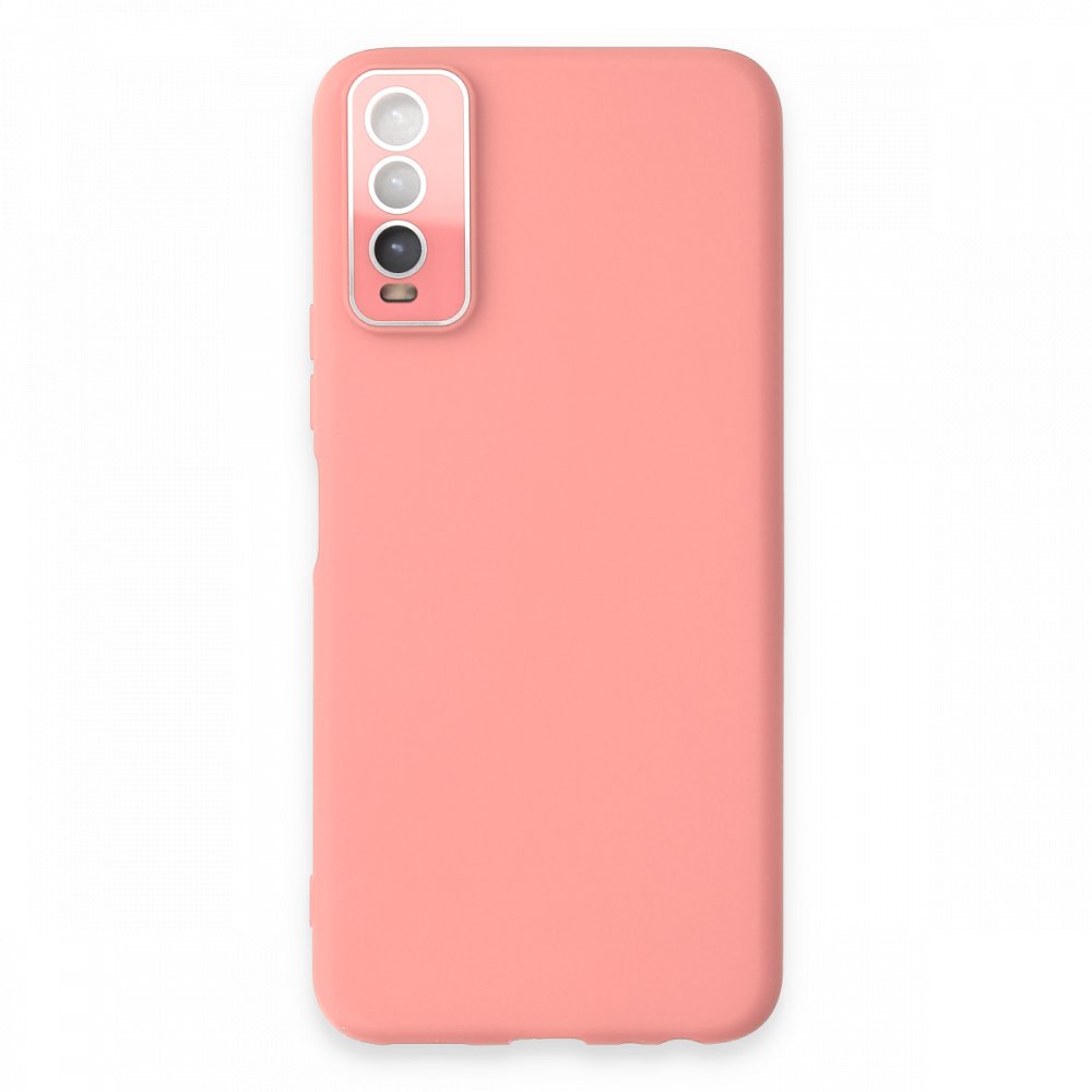  Vivo Y11S Kılıf Lansman Glass Kapak - Pembe