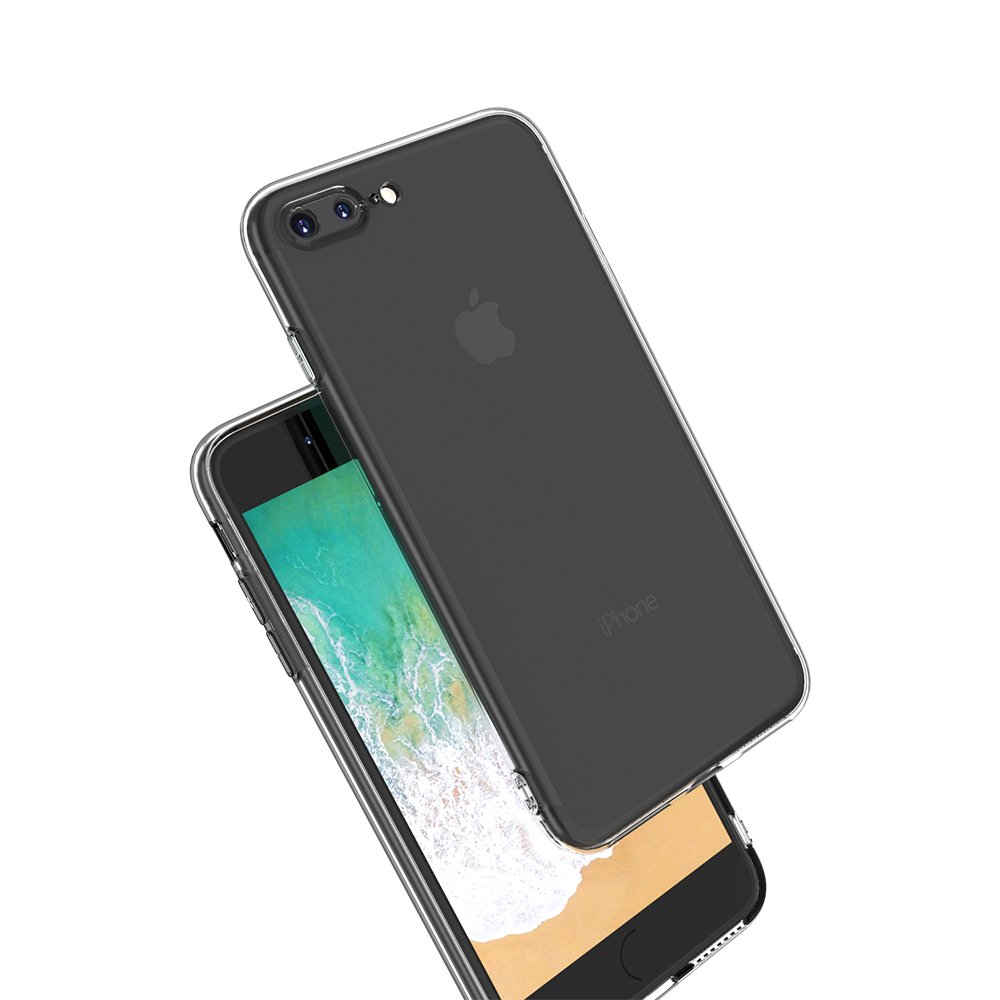 iPhone 8 Plus Kılıf Deluxe 2mm Şeffaf Silikon iPhone 8 Plus Kılıf Deluxe 2mm Şeffaf Silikon