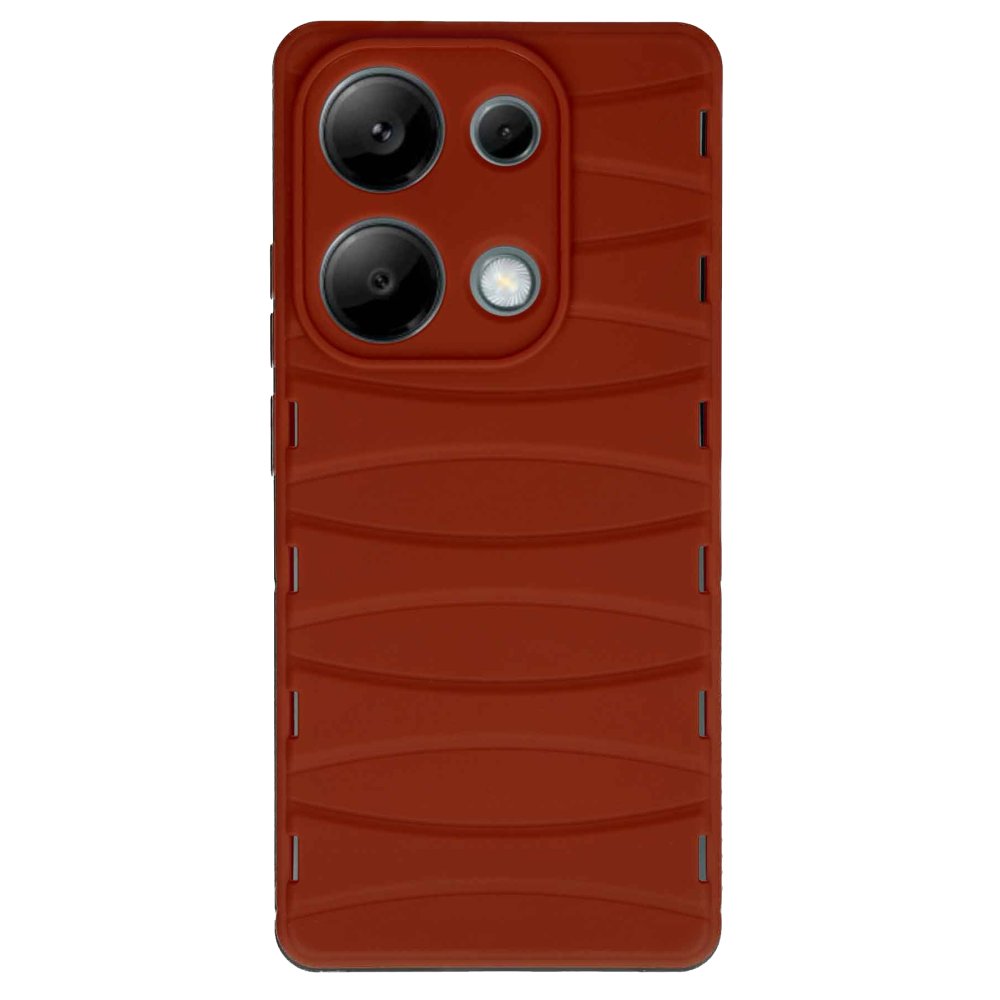 Redmi Note 13 Pro 4G Kılıf Bibercas Silikon Kapak - Kırmızı