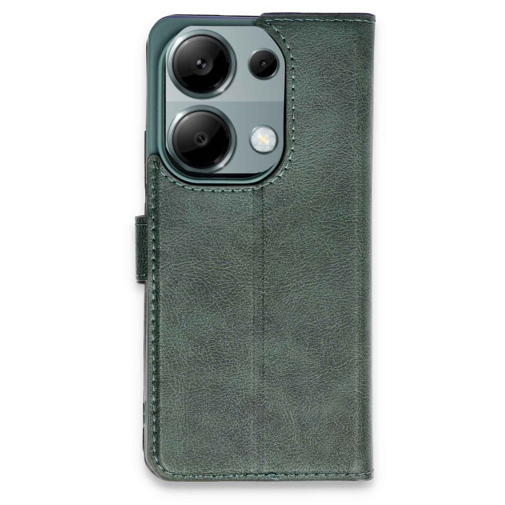 Redmi Note 13 Pro 4G Kılıf Trend S Plus Kapaklı Kılıf - Yeşil