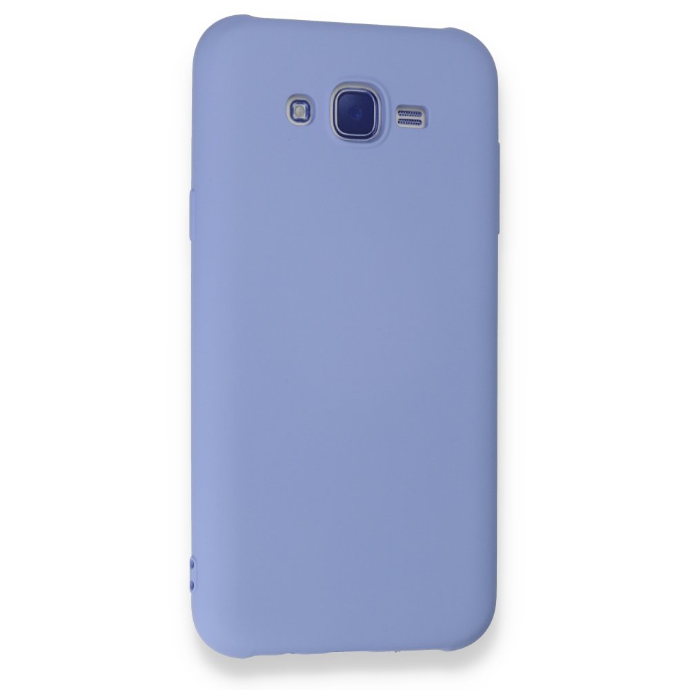  Samsung Galaxy J7 Kılıf Nano içi Kadife Silikon - Lila