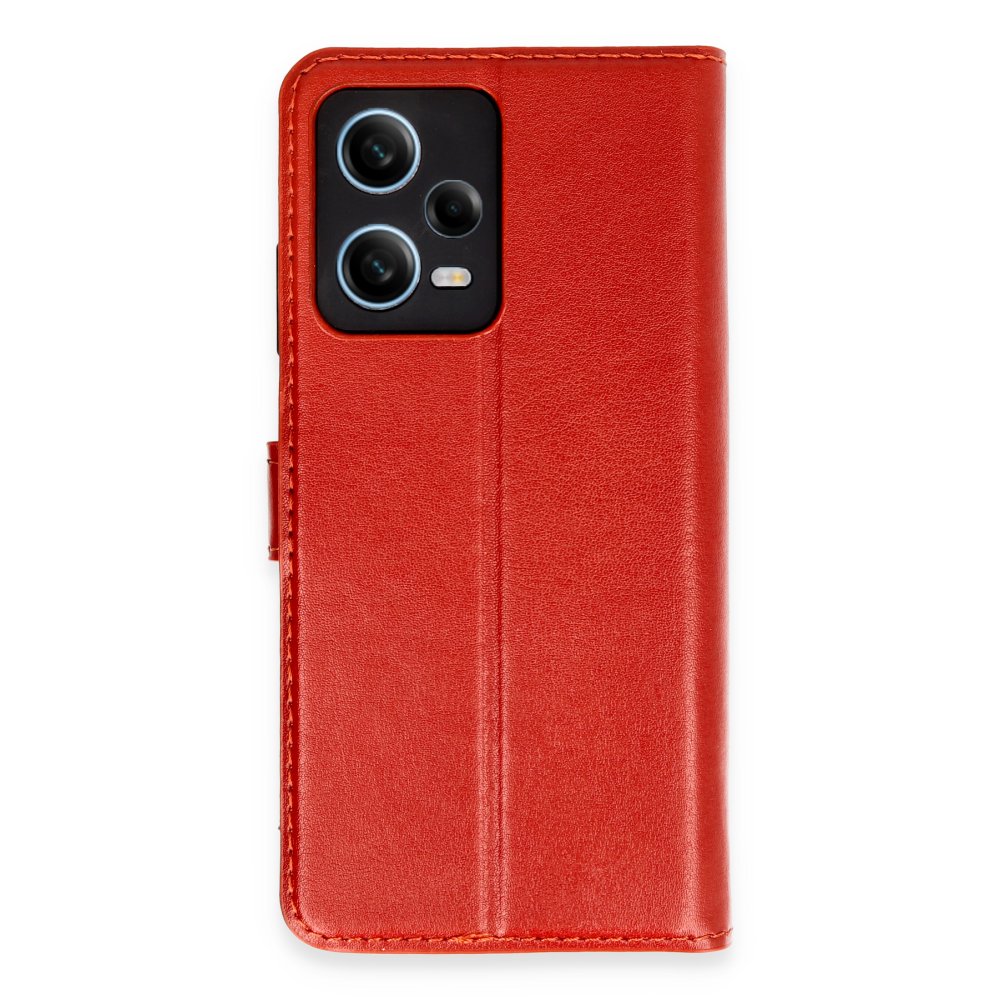 Redmi Note 12 Pro 5G Kılıf Trend S Plus Kapaklı Kılıf - Kırmızı