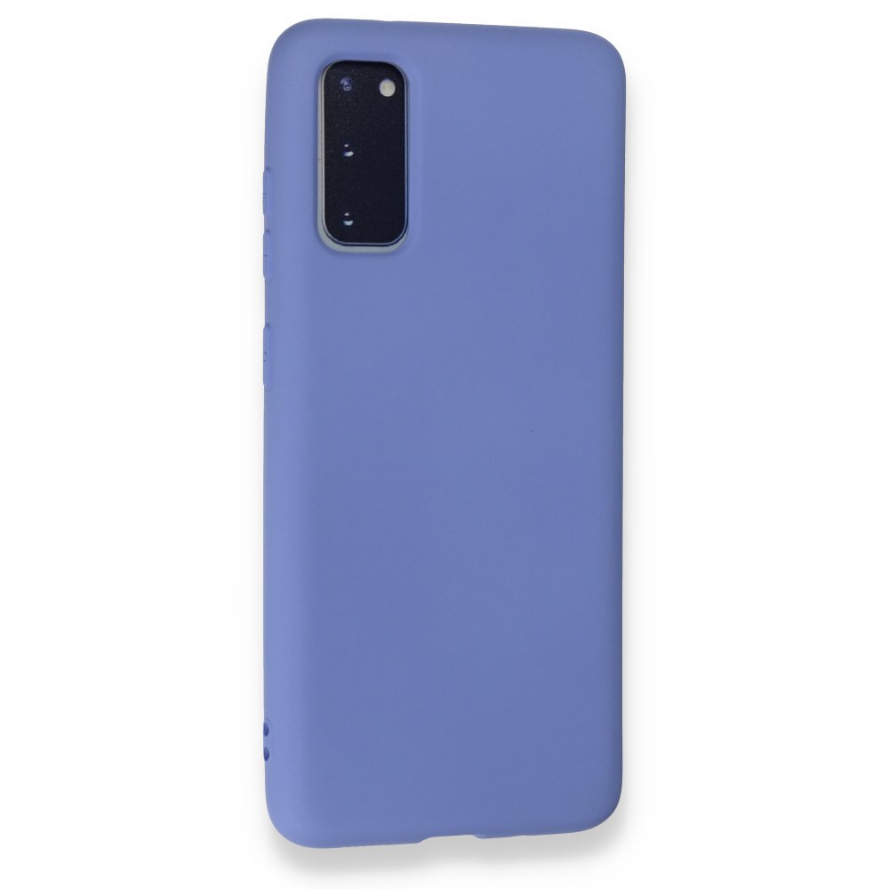  Samsung Galaxy S20 Kılıf Nano içi Kadife Silikon - Lila