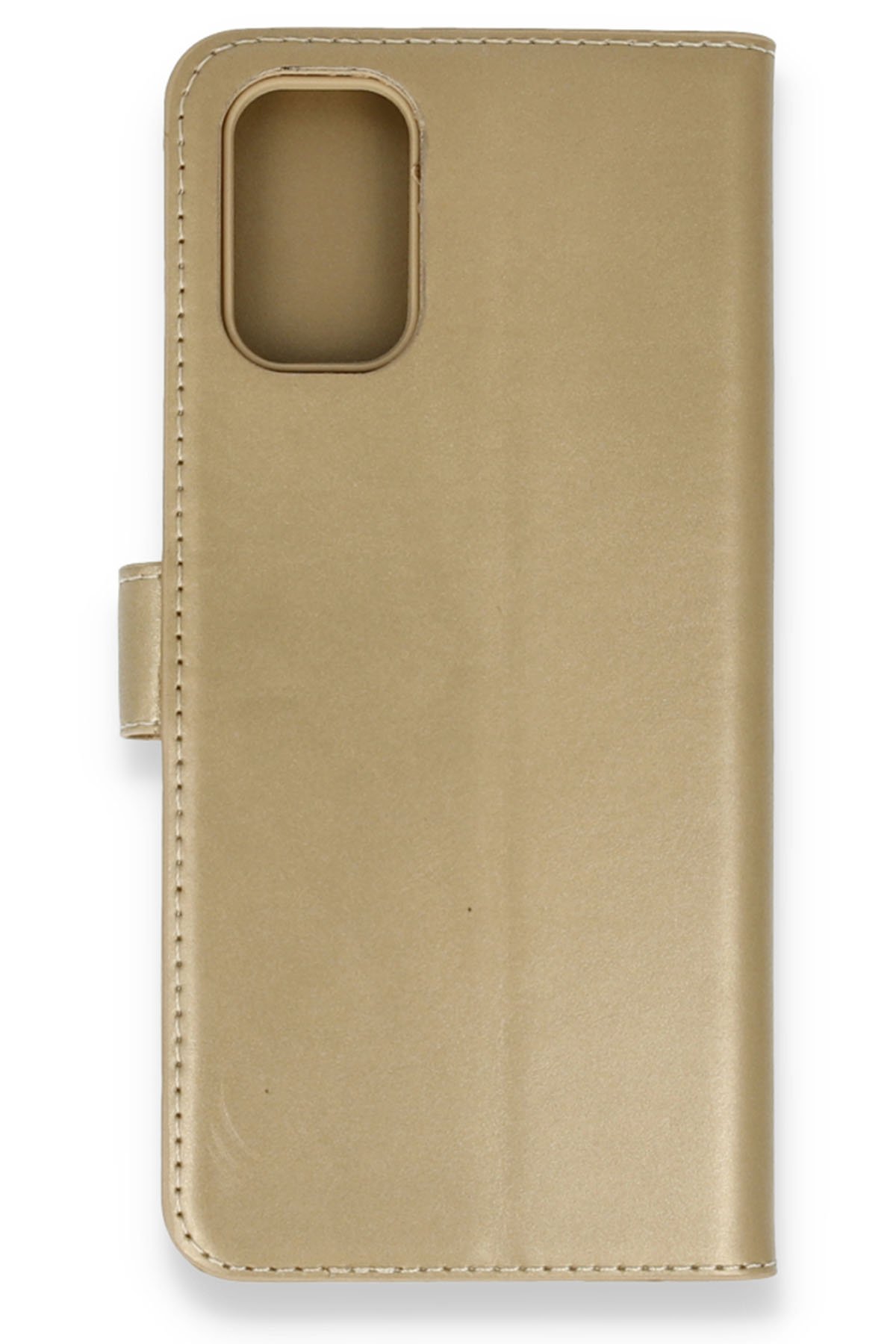  Oppo A72 Kılıf Trend S Plus Kapaklı Kılıf - Gold