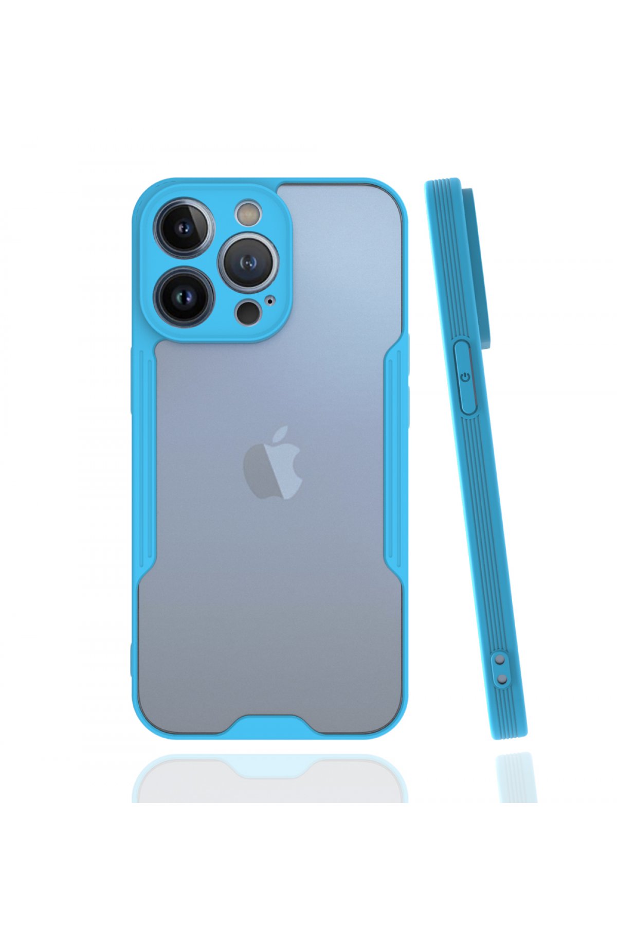  iPhone 13 Pro Kılıf Platin Silikon - Mavi