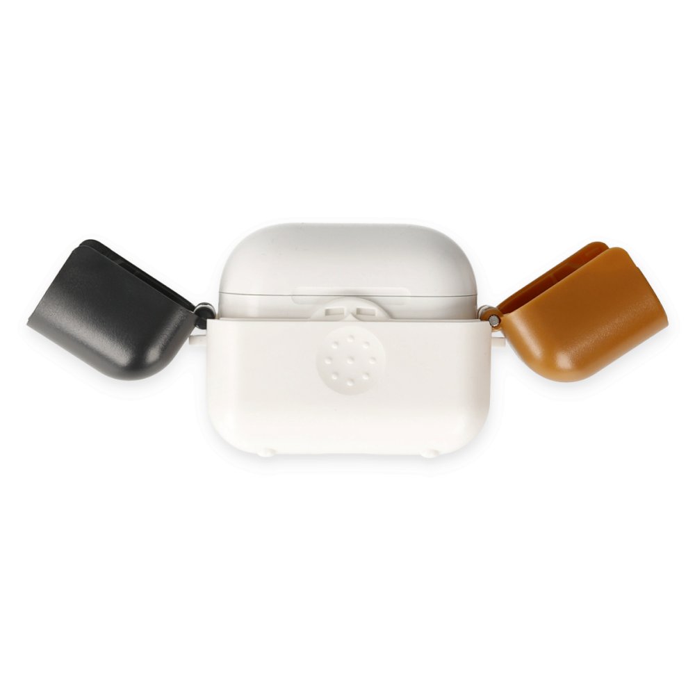 Airpods 3 (3.nesil) Basmalı Kılıf - Beyaz-Siyah-Kahverengi Airpods 3 (3.nesil) Basmalı Kılıf - Beyaz-Siyah-Kahverengi