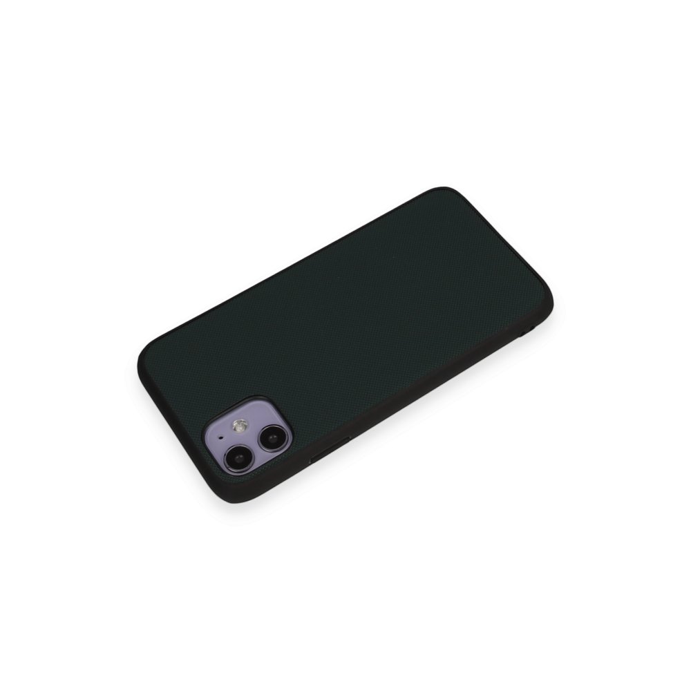  iPhone 11 Kılıf Taft Kapak - Koyu Yeşil