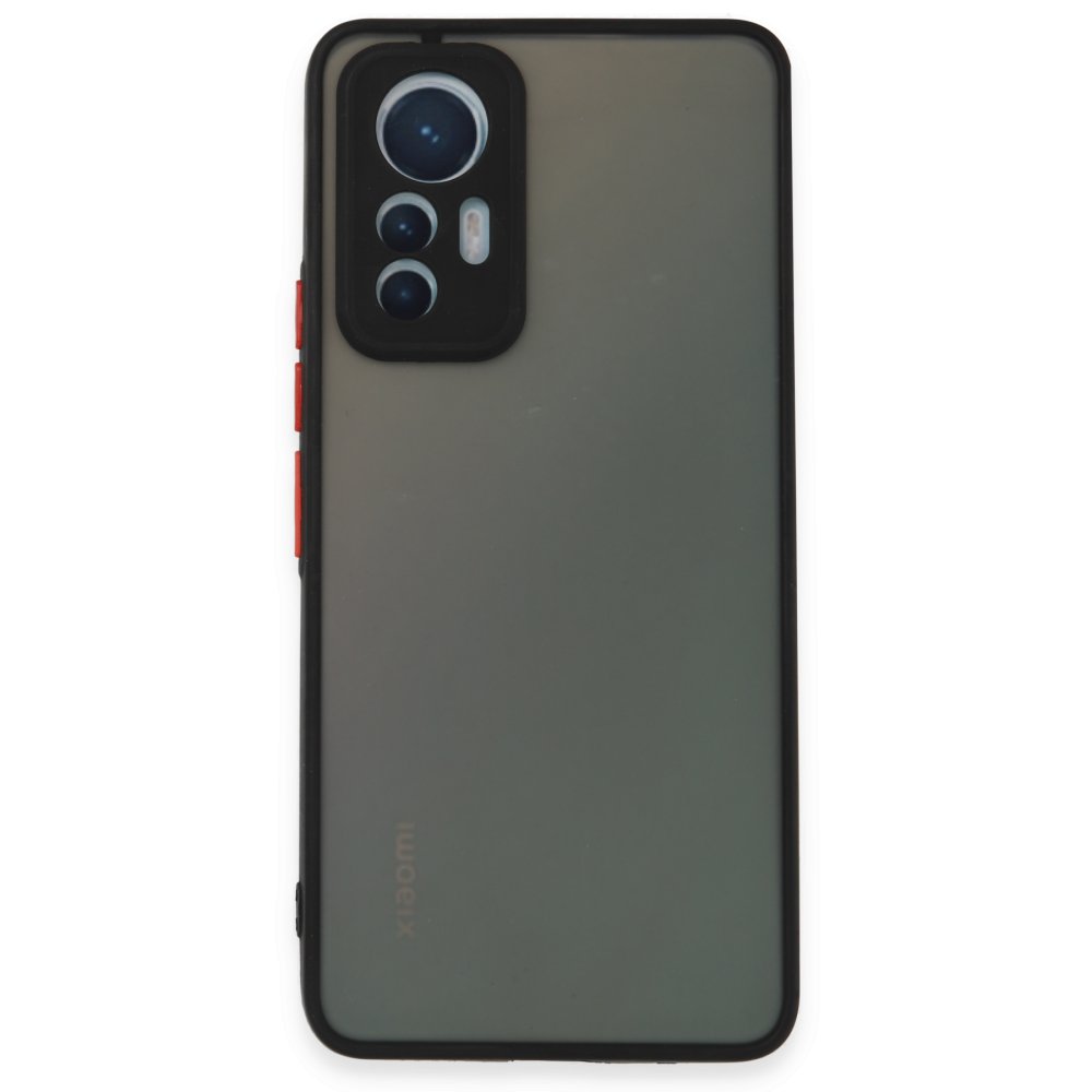  Xiaomi Mi 12 Lite Kılıf Montreal Silikon Kapak - Siyah