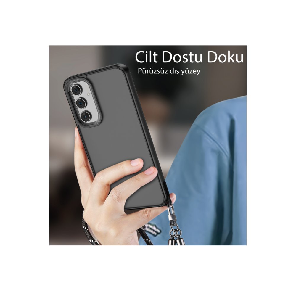  Samsung Galaxy A05 Kılıf Elegant Kapak - Derin Mor