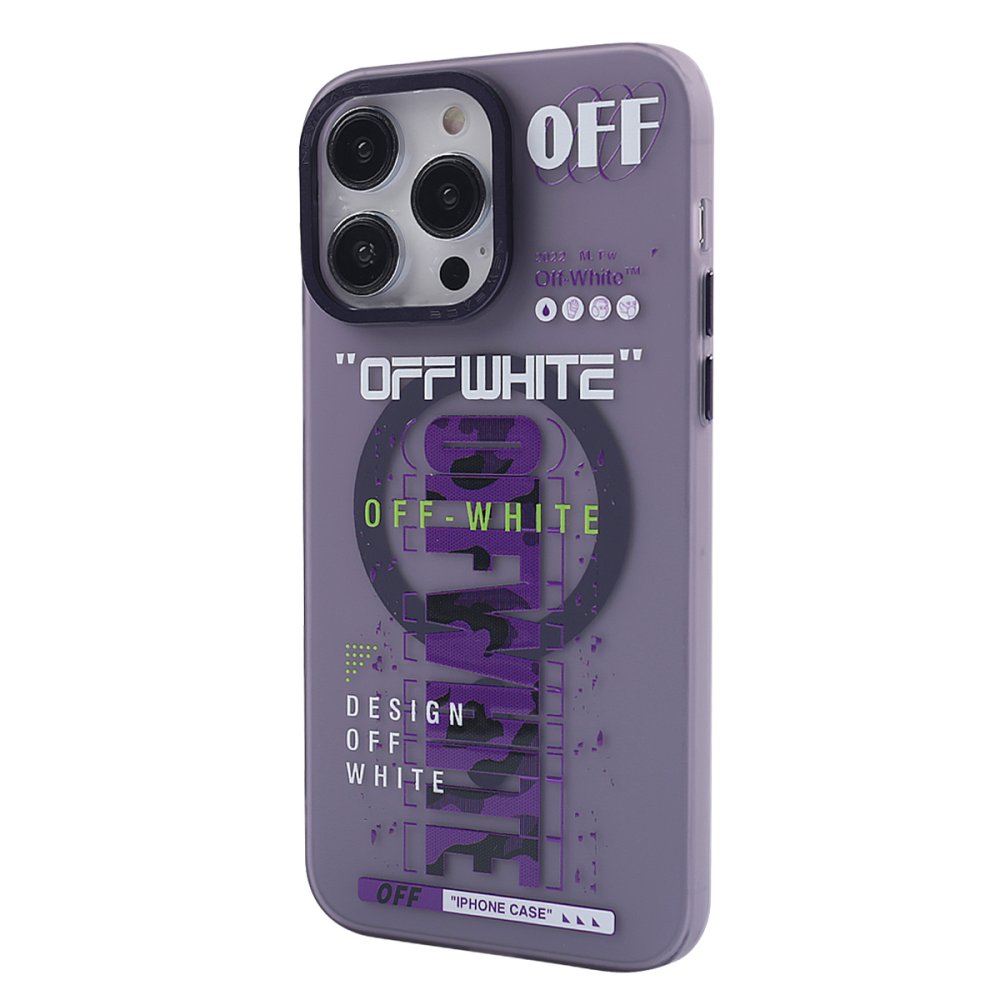  iPhone 14 Pro Max Kılıf Apollo Magneticsafe Desenli Kapak - Apollo Mor - 3