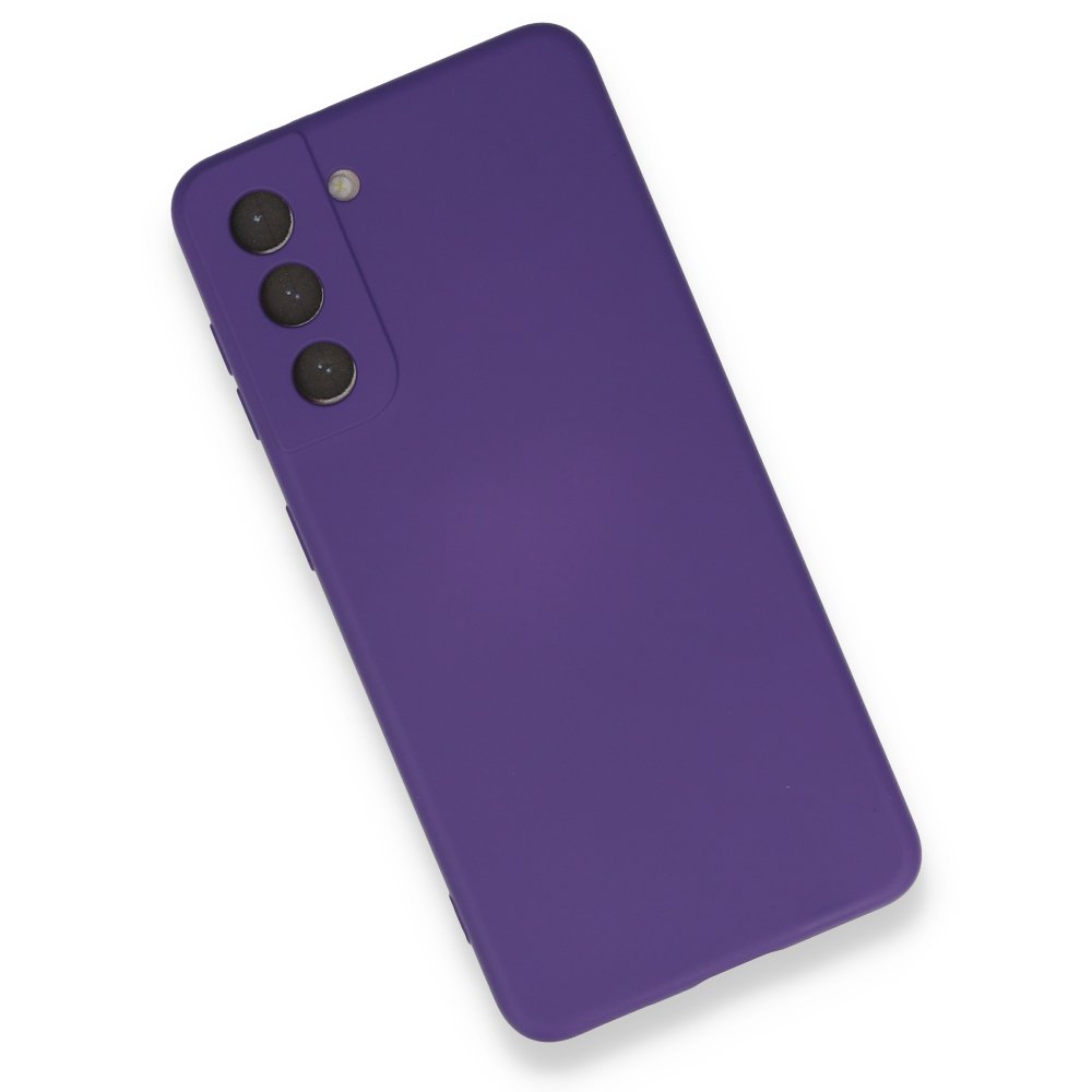  Samsung Galaxy S21 Kılıf Nano içi Kadife Silikon - Mor