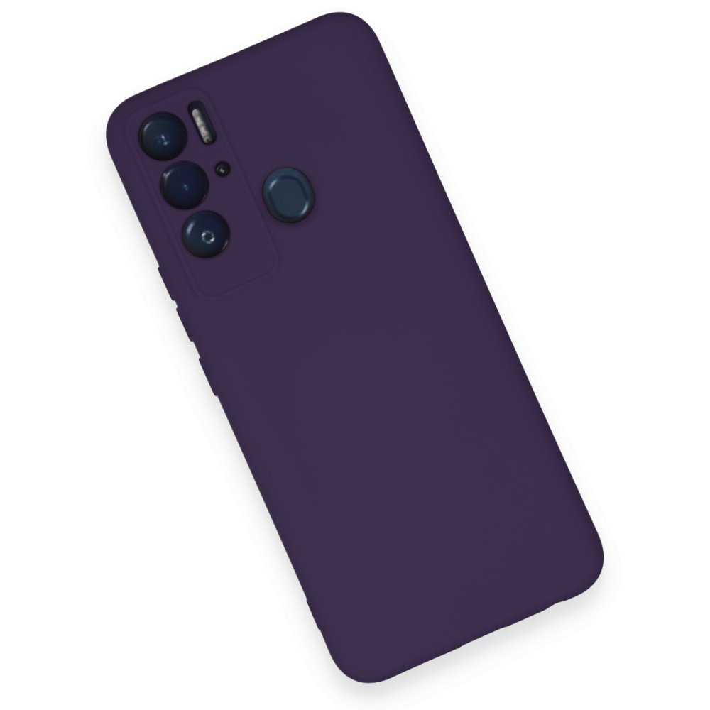 Tecno Pova Neo Kılıf Nano içi Kadife Silikon - Mor Tecno Pova Neo Kılıf Nano içi Kadife Silikon - Mor