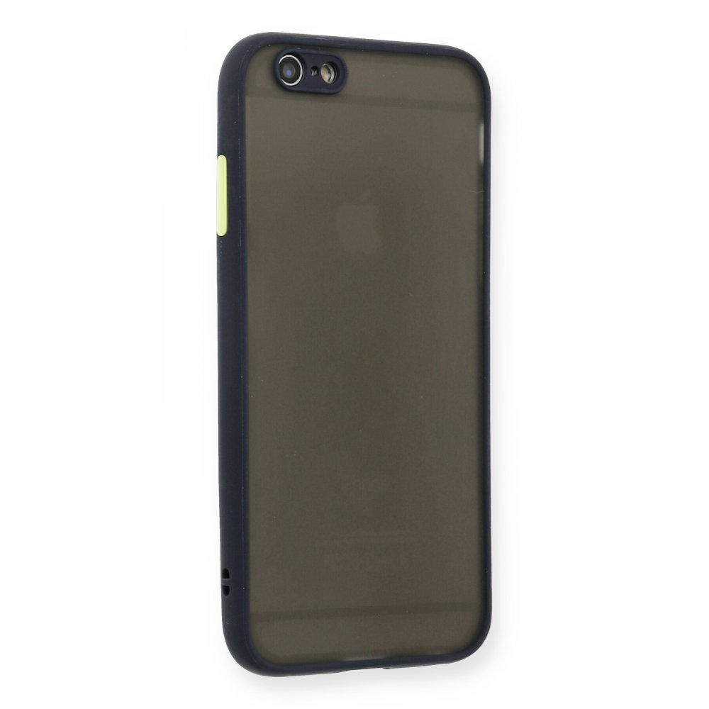  iPhone 6 Kılıf Montreal Silikon Kapak - Lacivert