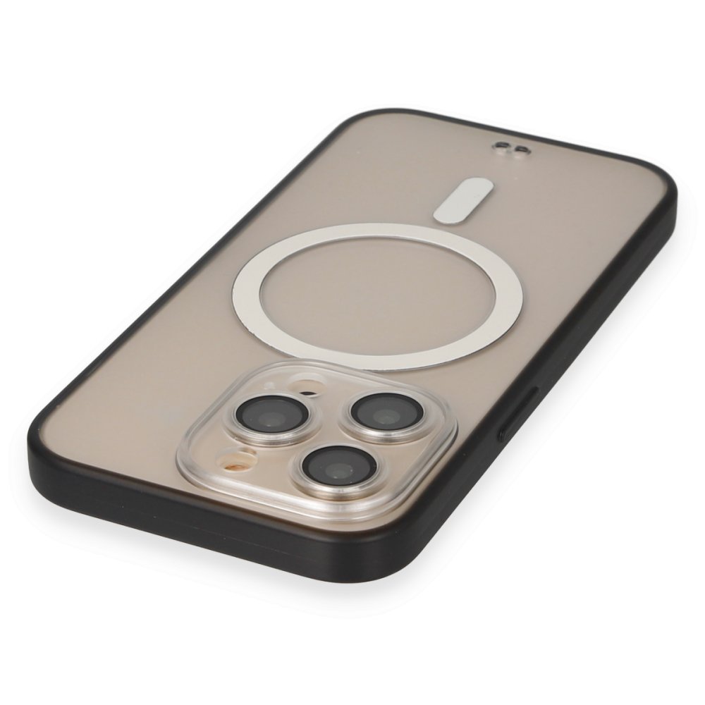 iPhone 14 Pro Kılıf Grand Magneticsafe Kapak - Siyah  iPhone 14 Pro Kılıf Grand Magneticsafe Kapak - Siyah