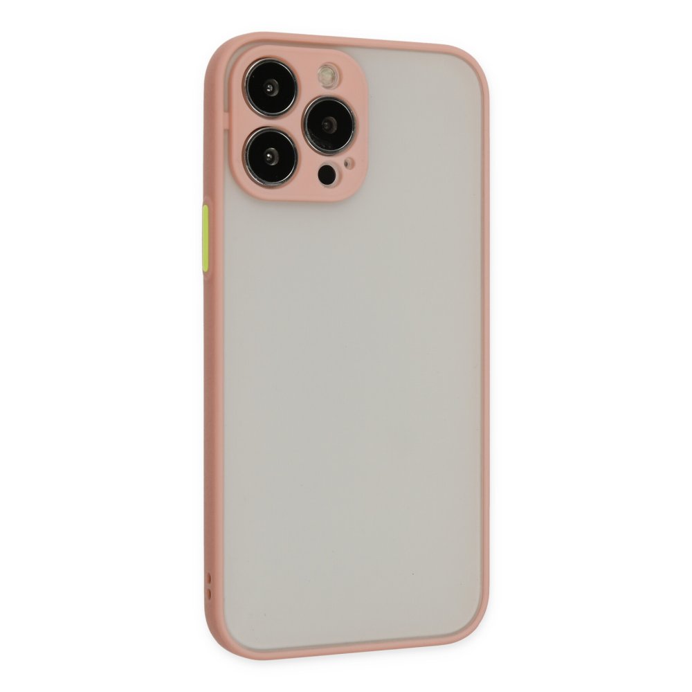 iPhone 15 Pro Kılıf Montreal Silikon Kapak - Pembe iPhone 15 Pro Kılıf Montreal Silikon Kapak - Pembe