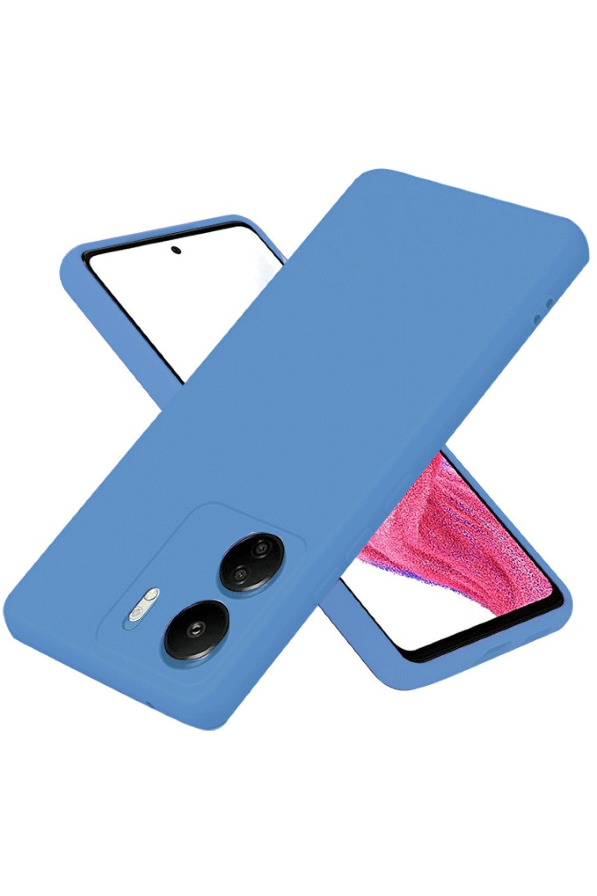  Xiaomi Poco C65 Kılıf First Silikon - Mavi