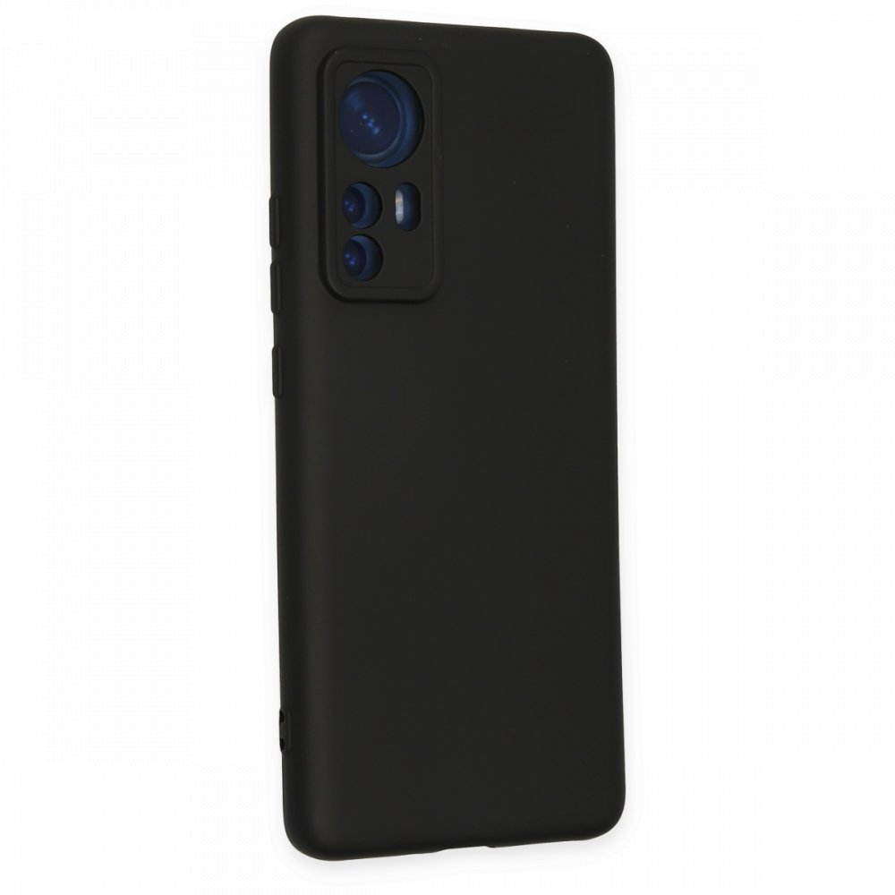  Xiaomi Mi 12 Kılıf Nano içi Kadife Silikon - Siyah