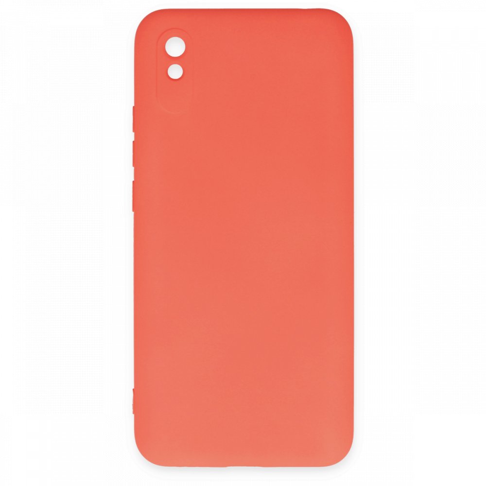 Redmi 9A Kılıf Nano içi Kadife Silikon - Turuncu Redmi 9A Kılıf Nano içi Kadife Silikon - Turuncu