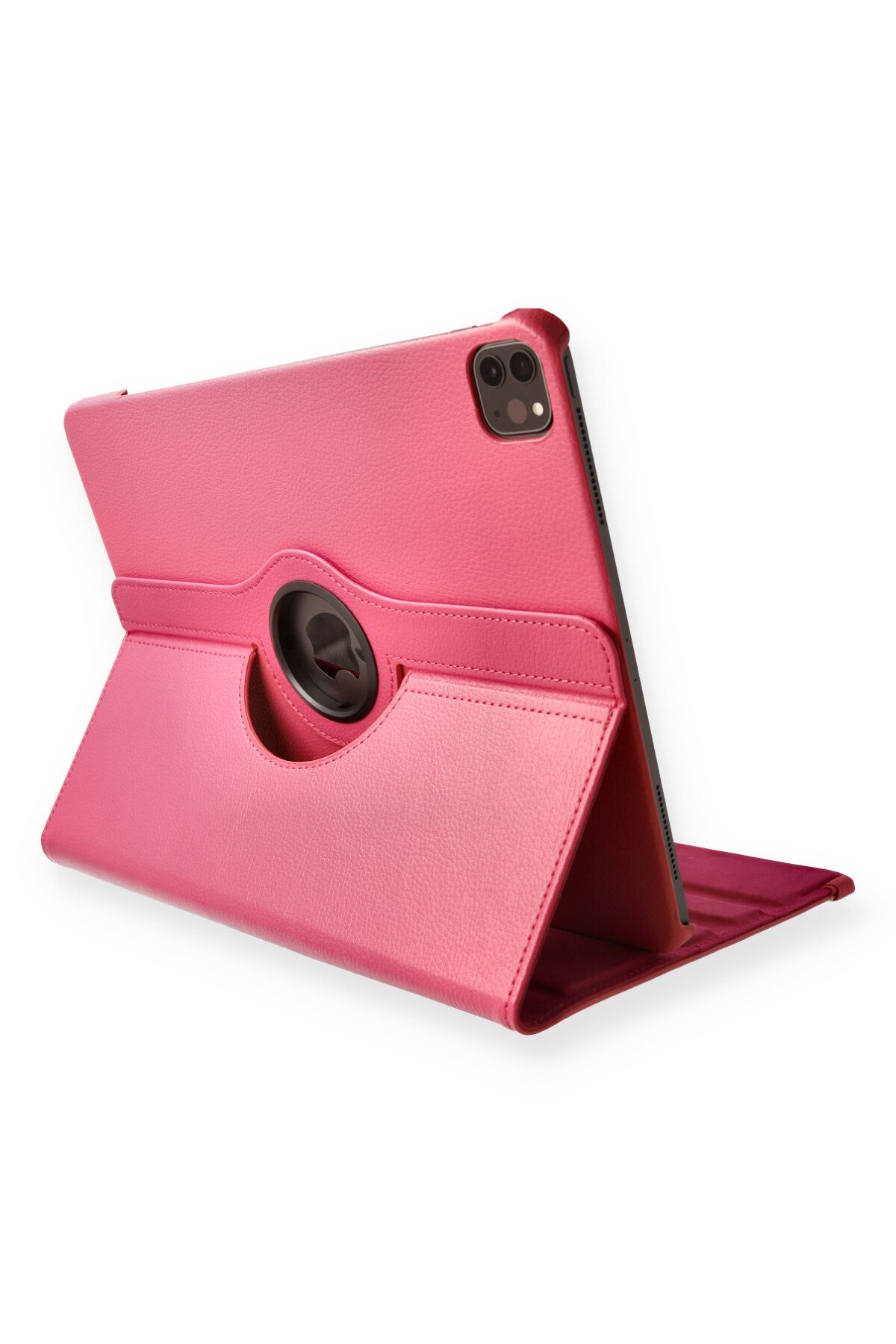 iPad Pro 11 (2018) Kılıf 360 Tablet Deri Kılıf - Pembe iPad Pro 11 (2018) Kılıf 360 Tablet Deri Kılıf - Pembe