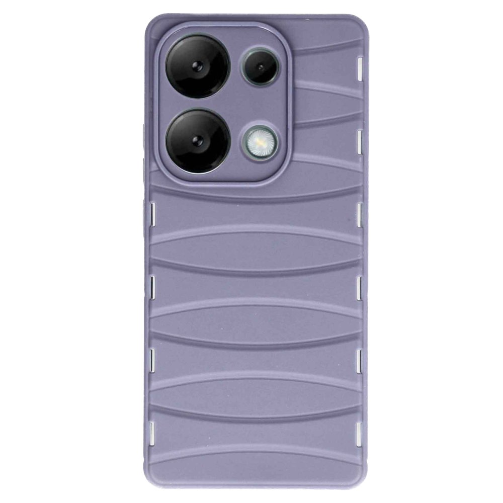  Xiaomi Poco M6 Pro 4G Kılıf Bibercas Silikon Kapak - Lila