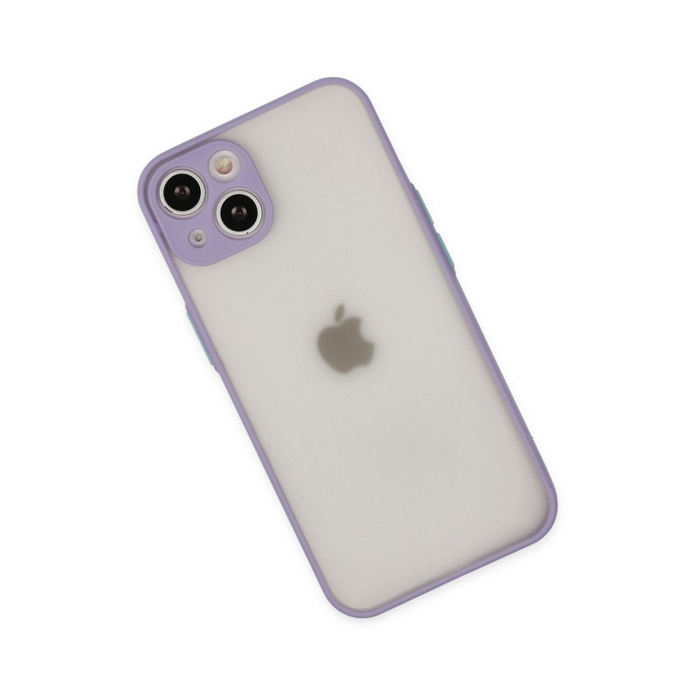 iPhone 15 Plus Kılıf Montreal Silikon Kapak - Mor iPhone 15 Plus Kılıf Montreal Silikon Kapak - Mor