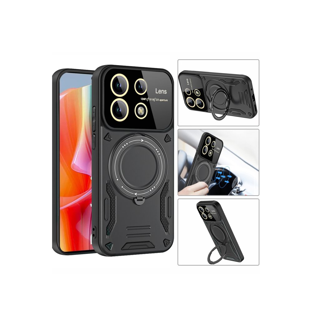 Redmi Note 13 Pro 5G Kılıf Joy Lens Standlı Kapak - Lacivert Redmi Note 13 Pro 5G Kılıf Joy Lens Standlı Kapak - Lacivert